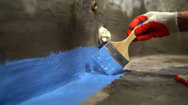 Crawl space vapor barrier installation in North Prairie, WI